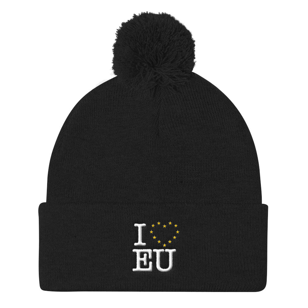 Pom Pom Knit Cap